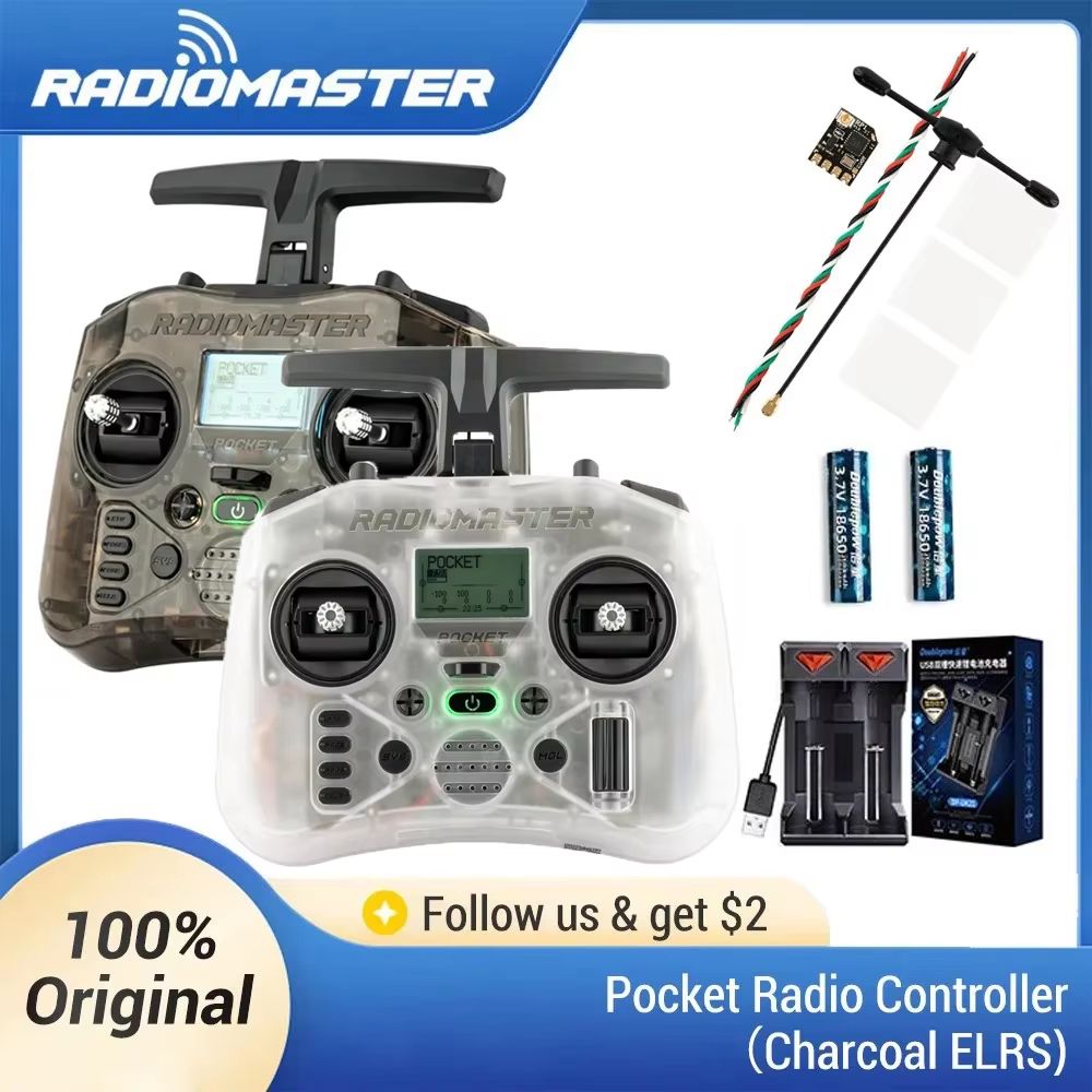 Radiomaster Pocket EdgeTX 2.4G Left-Handed Throttle Radio Controller