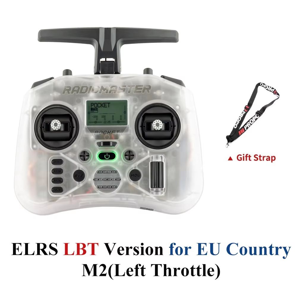 Radiomaster Pocket EdgeTX 24G LeftHanded Throttle Radio Controller 6