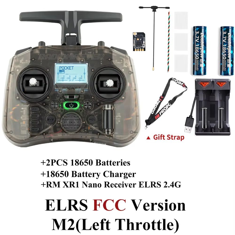 Radiomaster Pocket EdgeTX 24G LeftHanded Throttle Radio Controller 11