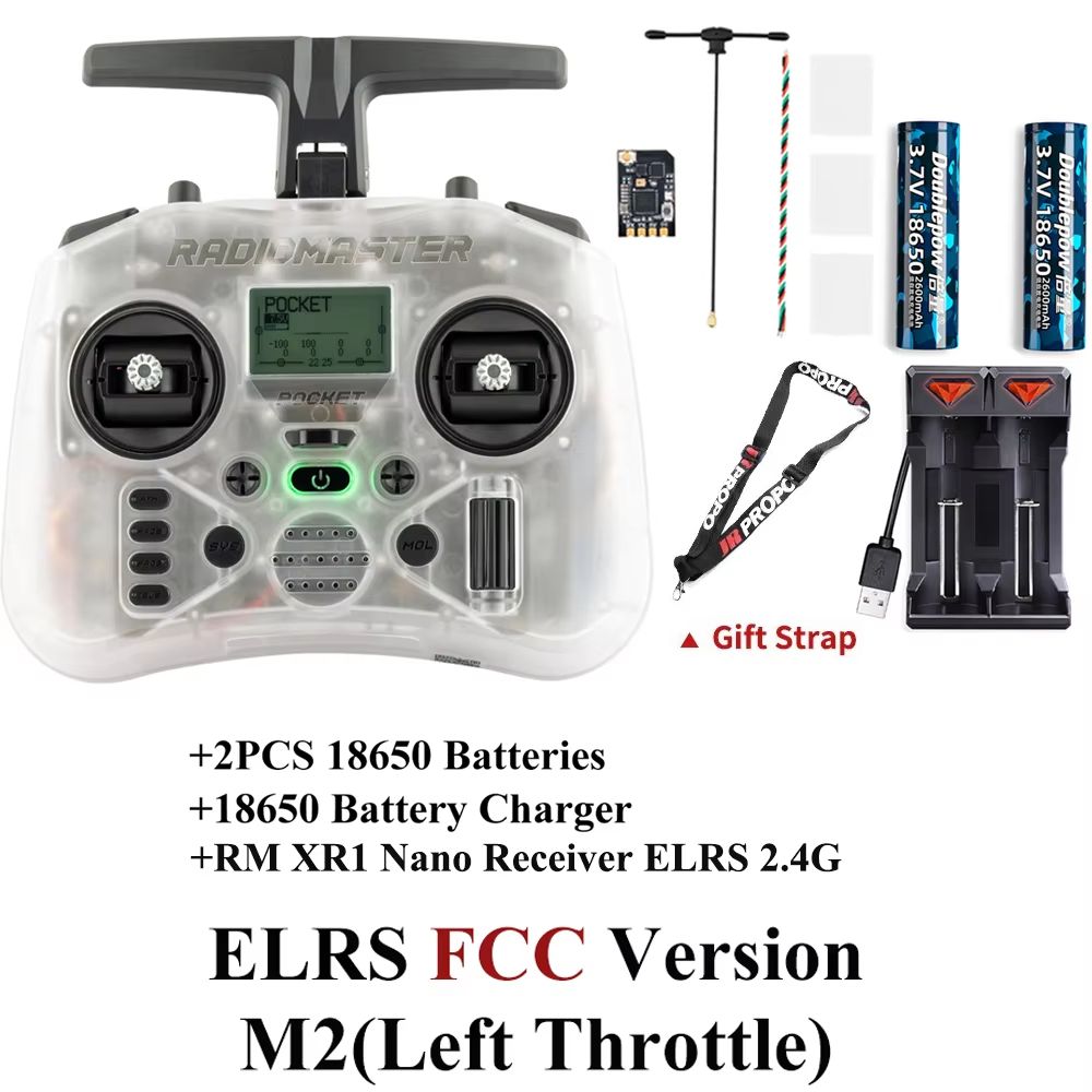 Radiomaster Pocket EdgeTX 24G LeftHanded Throttle Radio Controller 20