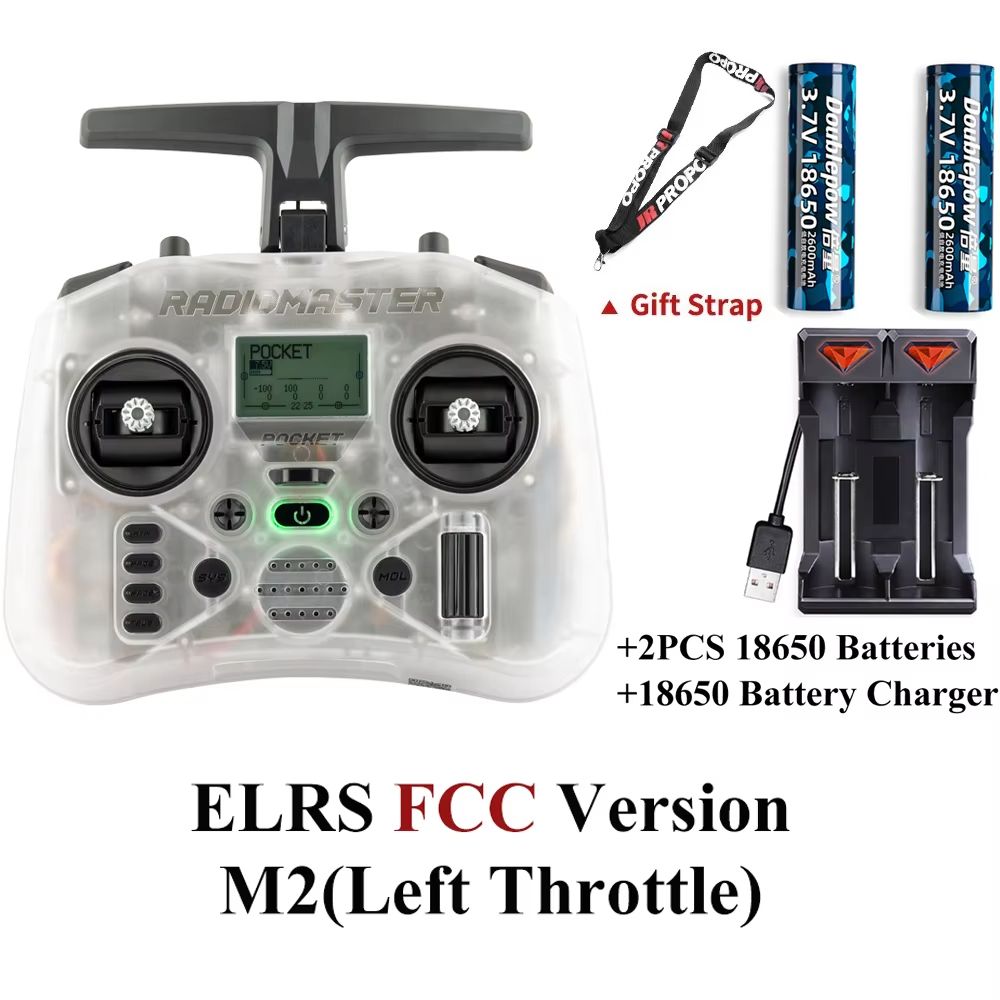 Radiomaster Pocket EdgeTX 24G LeftHanded Throttle Radio Controller 25