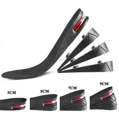 Air Shoe Cushion Height Increase Insoles, Adjustable Lift Inserts for Men and Women, Invisible Cut-to-Size Taller
