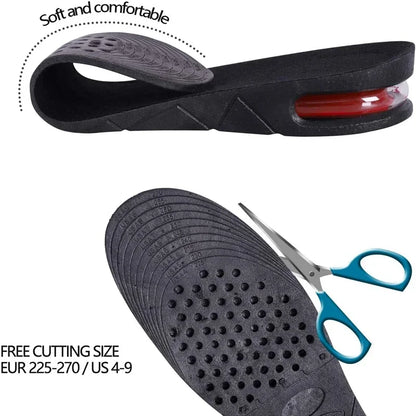Air Shoe Cushion Height Increase Insoles Adjustable Lift Inserts For Men And Women Invisible CuttoS 3