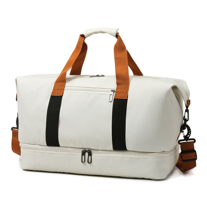 Lightweight Gym Bag Largecapacity Portable Travel Bag Independent Shoe Compartment Shoulder Messeng