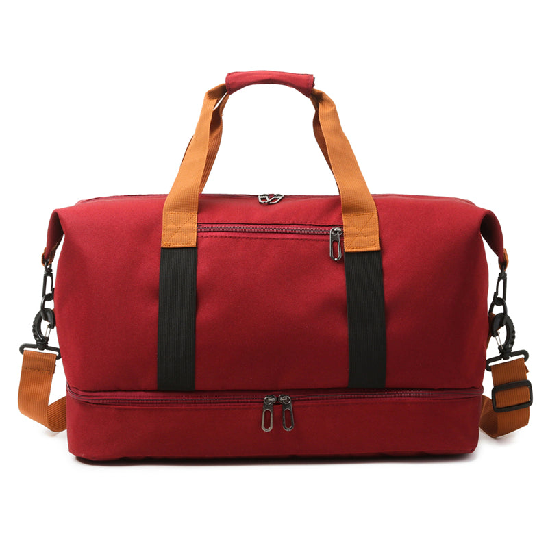 Lightweight Gym Bag Largecapacity Portable Travel Bag Independent Shoe Compartment Shoulder Messeng