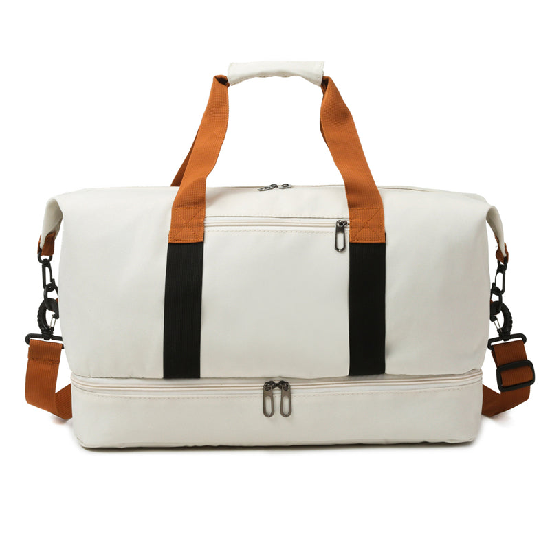 Lightweight Gym Bag Largecapacity Portable Travel Bag Independent Shoe Compartment Shoulder Messeng