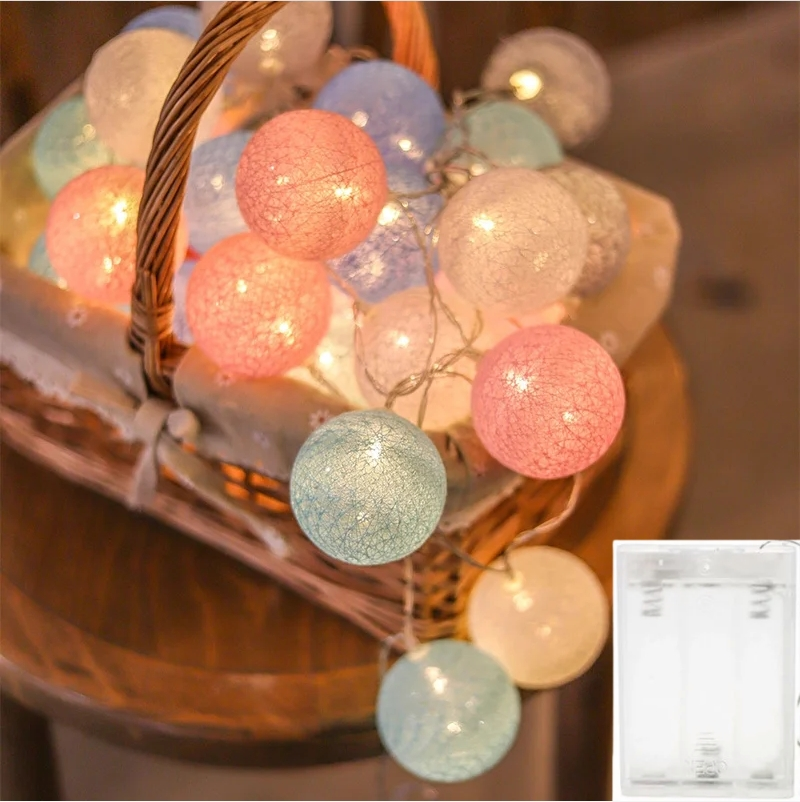 USB Christmas Fairy Lights, LED Ball String, Novelty Lamp Chain for Home, Outdoor, Wedding, Party Decoration