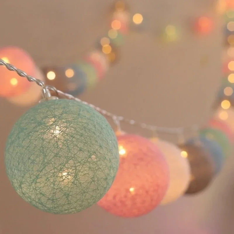 USB Christmas Fairy Lights, LED Ball String, Novelty Lamp Chain for Home, Outdoor, Wedding, Party Decoration