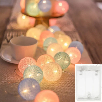 USB Christmas Fairy Lights, LED Ball String, Novelty Lamp Chain for Home, Outdoor, Wedding, Party Decoration