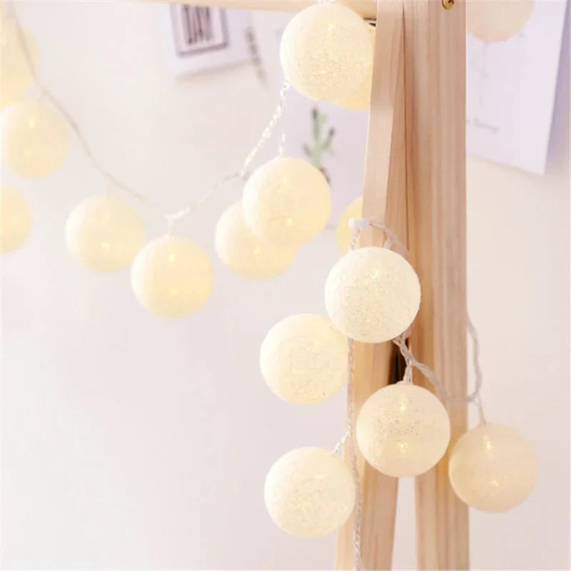 USB Christmas Fairy Lights, LED Ball String, Novelty Lamp Chain for Home, Outdoor, Wedding, Party Decoration