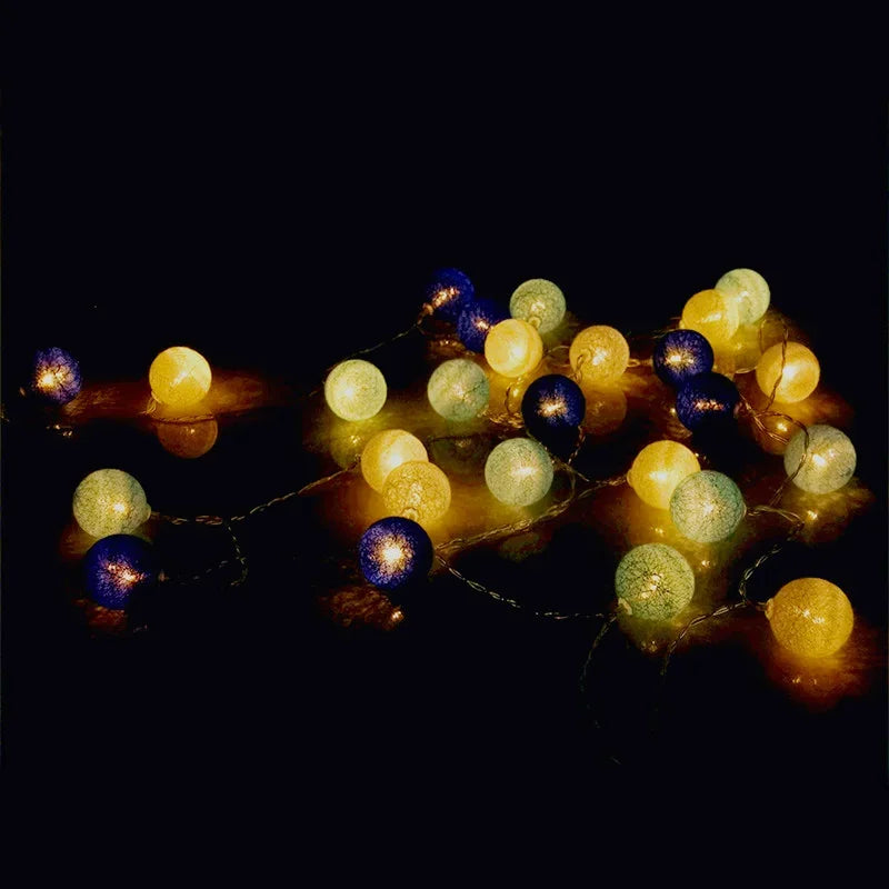 USB Christmas Fairy Lights, LED Ball String, Novelty Lamp Chain for Home, Outdoor, Wedding, Party Decoration