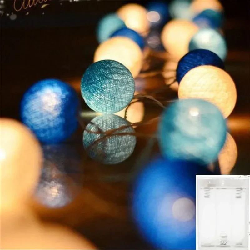 USB Christmas Fairy Lights, LED Ball String, Novelty Lamp Chain for Home, Outdoor, Wedding, Party Decoration