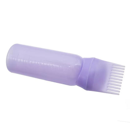 3Color Salon Hair Oil Applicator Bottles With Comb For Professional Hair Coloring 4