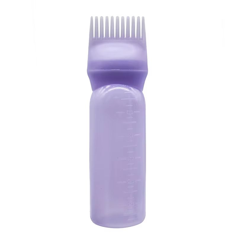 3Color Salon Hair Oil Applicator Bottles With Comb For Professional Hair Coloring 8
