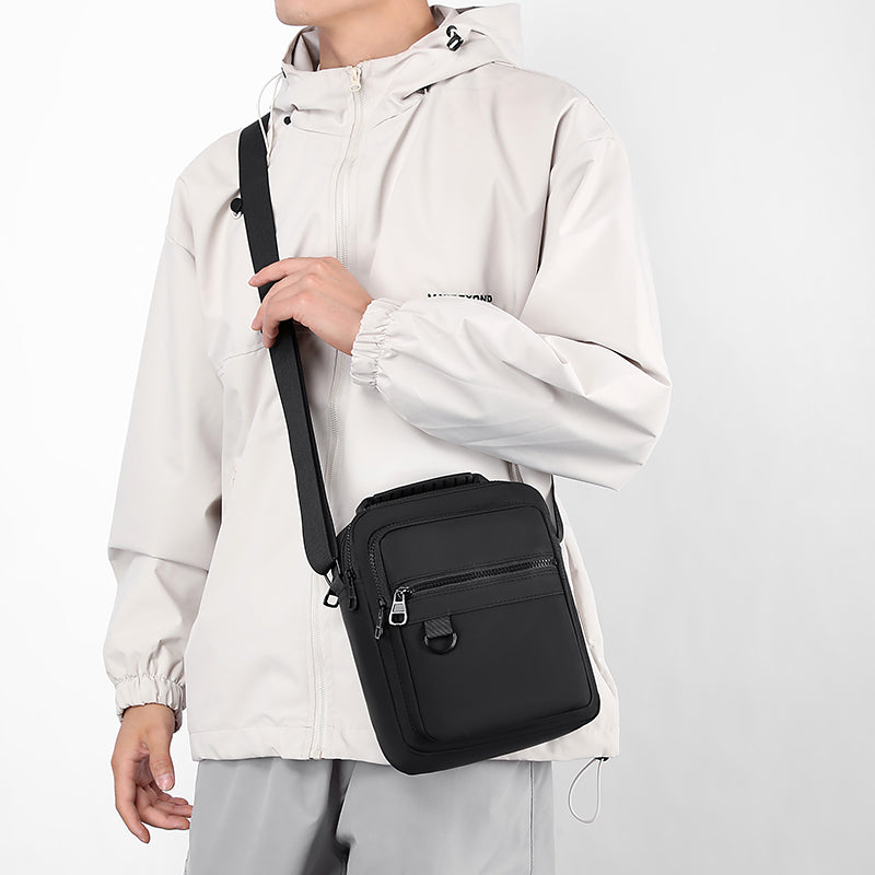 Casual Sports Men's, Business Small Backpack, Men's Shoulder Bag, Canvas Crossbody Bag