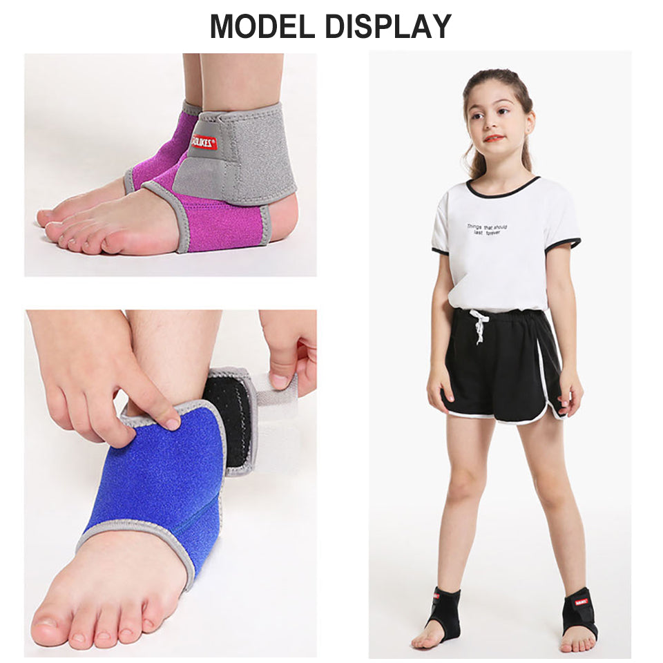 Sport Ankle Brace Support 1 Pair New Kids Ankle Strap Guard Protector For Football Gym Dance Cyclin 4