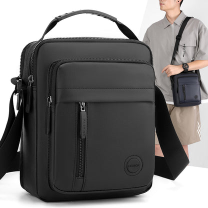Business Shoulder Bag, Men's Crossbody Bag, Compact Design for Travel, Multi-Compartment, Adjustable Strap, Everyday Use