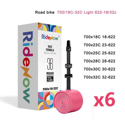 Ridenow 700c Road Bike TPU Inner Tube With Upgraded Metal Nozzle And Removable Valve Core 9