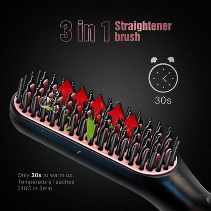 BeardMaster Pro Ionic Hair And Beard Straightening Brush For Men 3