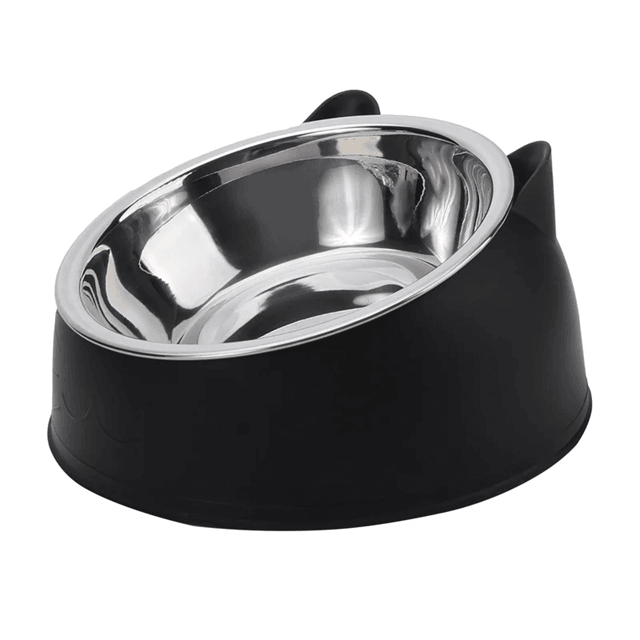 PurrEase Elevated Cat And Dog Feeding Bowl With Stainless Steel Liner 1