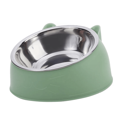 PurrEase Elevated Cat And Dog Feeding Bowl With Stainless Steel Liner 3