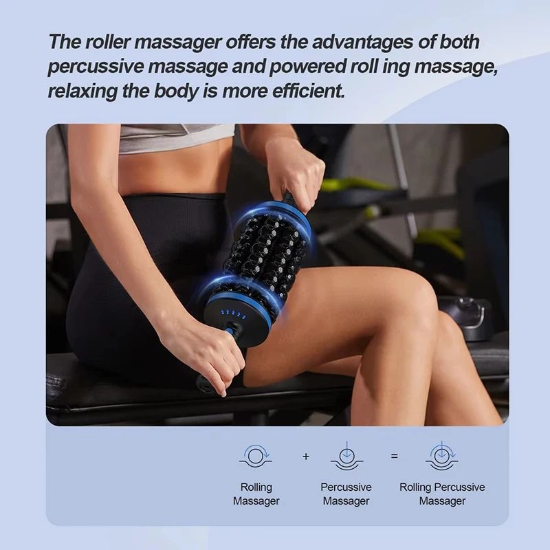 Cordless Roller Body Massager With 360 Degree Percussive Rolling 5