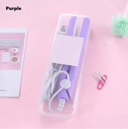 StyleEase Mini Ceramic Hair Straightener And Curler For Travel And Everyday Use 6