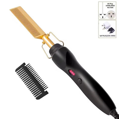 HeatGlide 2 In 1 Electric Hot Comb And Beard Straightener For Smooth Frizz Free Styling 9