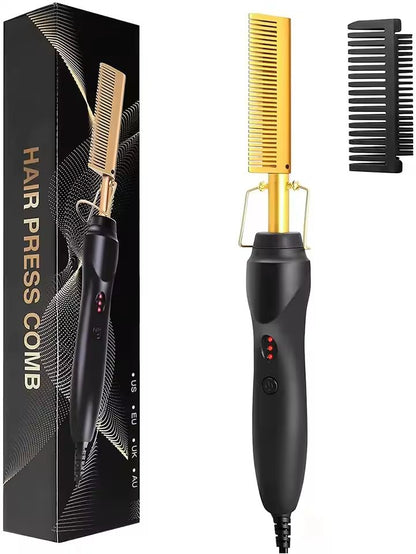 HeatGlide 2 In 1 Electric Hot Comb And Beard Straightener For Smooth Frizz Free Styling 1