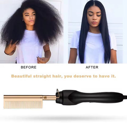 HeatGlide 2 In 1 Electric Hot Comb And Beard Straightener For Smooth Frizz Free Styling 5