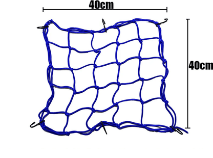 MotoGrip Elastic Bungee Cargo Net With 6 Hooks For Motorcycle Helmets And Luggage 2