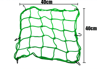 MotoGrip Elastic Bungee Cargo Net With 6 Hooks For Motorcycle Helmets And Luggage 4