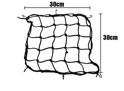 MotoGrip Elastic Bungee Cargo Net With 6 Hooks For Motorcycle Helmets And Luggage 7