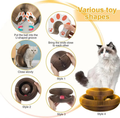 Magic Cat Scratch Organ Board Toy With Rolling Ball 5