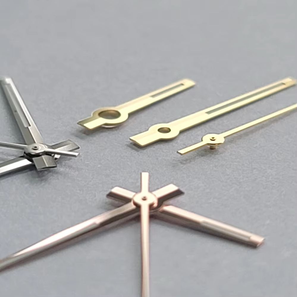 Modified Luminous Watch Hands For NH35NH364R7S Movements  Green Silver Gold Rose 2