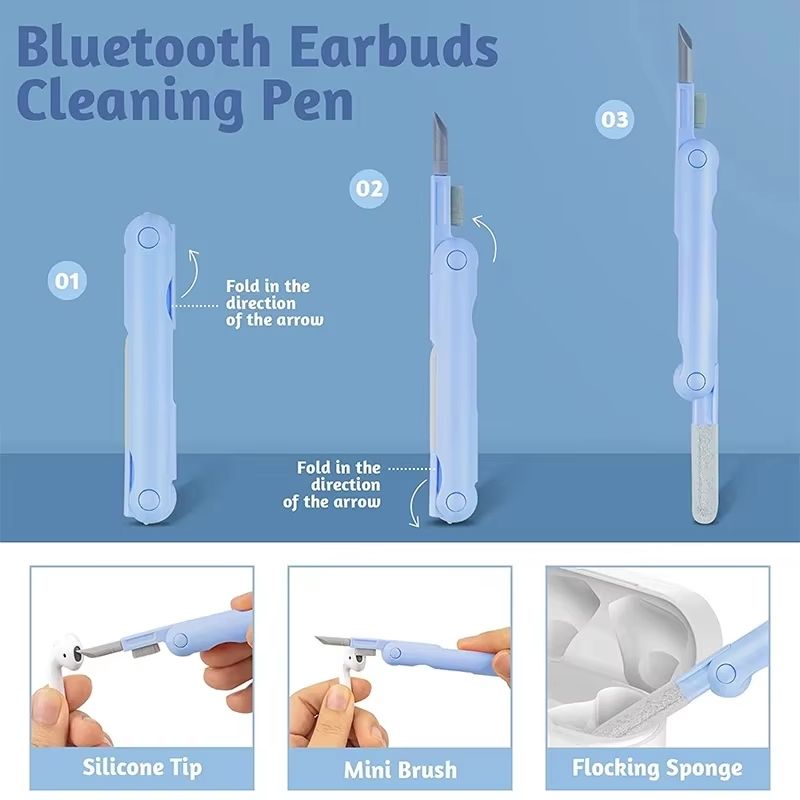 7in1 Computer  Headset Cleaning Kit  Keyboard Brush Earphone Pen Keycap Puller 5