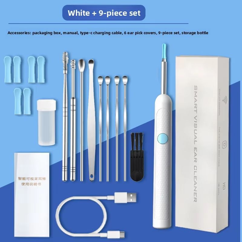 Wireless Ear Cleaner With 8MP Camera  Rechargeable Ear Wax Removal Kit With Ear Spoon 15