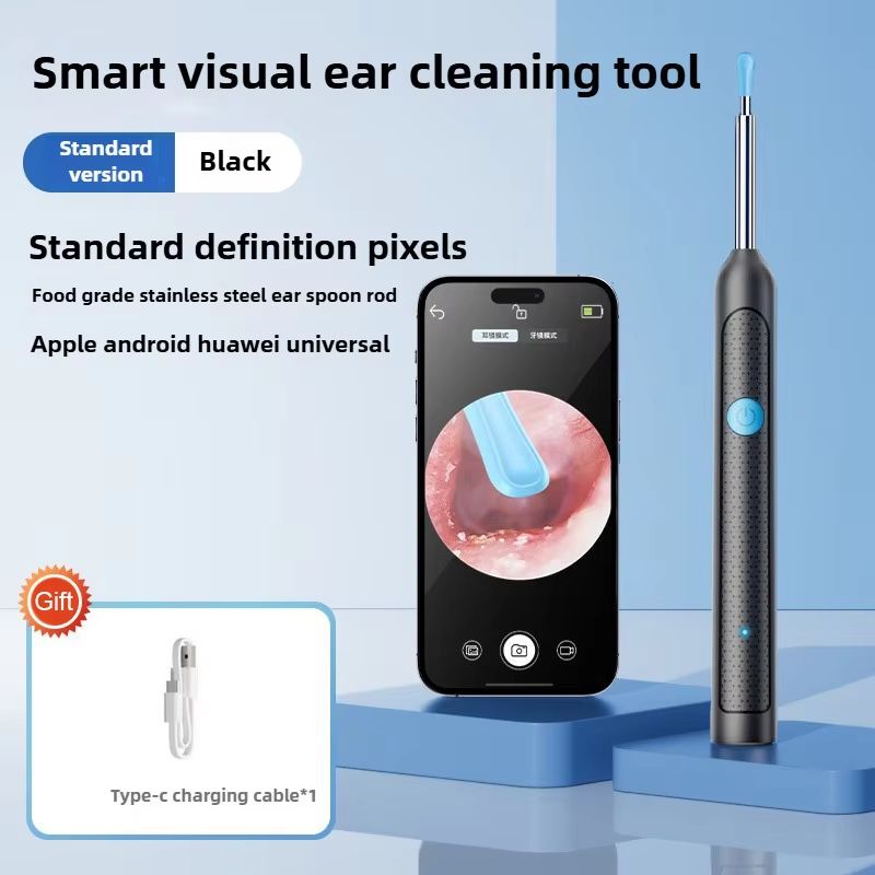 Wireless Ear Cleaner With 8MP Camera  Rechargeable Ear Wax Removal Kit With Ear Spoon 16
