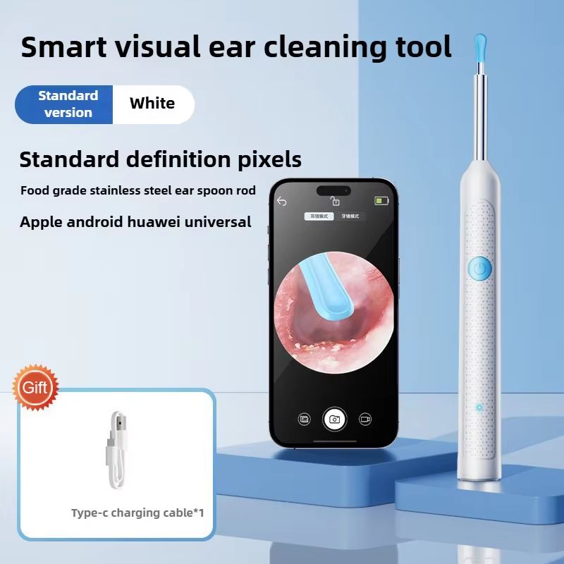 Wireless Ear Cleaner With 8MP Camera  Rechargeable Ear Wax Removal Kit With Ear Spoon 17
