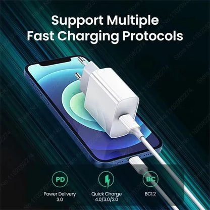 PD 40W Fast Charger For IPhone 141312111516 Pro Max  USBC Fast Charging Cable 1