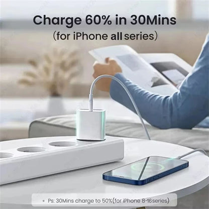 PD 40W Fast Charger For IPhone 141312111516 Pro Max  USBC Fast Charging Cable 4