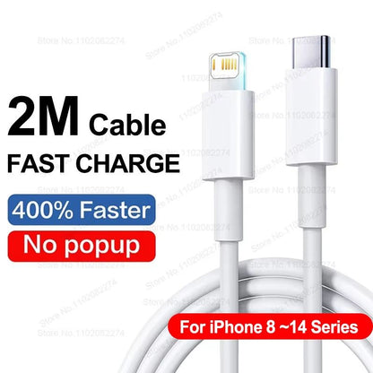 PD 40W Fast Charger For IPhone 141312111516 Pro Max  USBC Fast Charging Cable 13