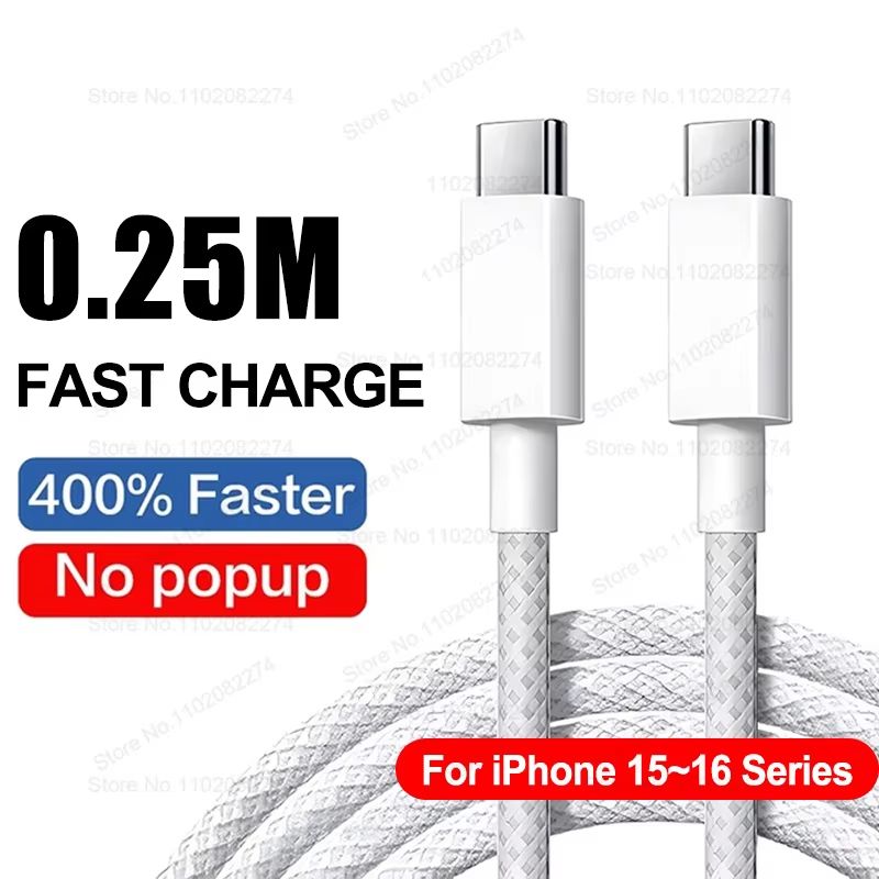 PD 40W Fast Charger For IPhone 141312111516 Pro Max  USBC Fast Charging Cable 14