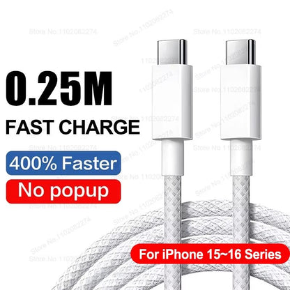 PD 40W Fast Charger For IPhone 141312111516 Pro Max  USBC Fast Charging Cable 14