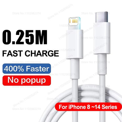 PD 40W Fast Charger For IPhone 141312111516 Pro Max  USBC Fast Charging Cable 15