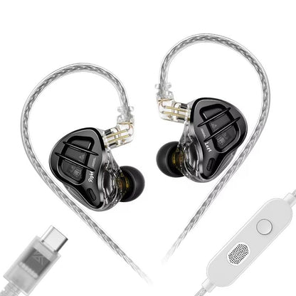 KZ ZAR Hybrid Driver Inear Monitor  1DD  7BA HiFi Wired Headphones 8