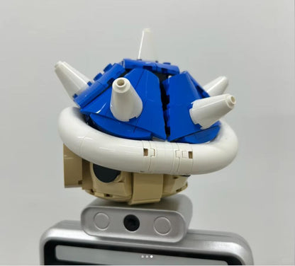 MOC Kart Spiny Shell Turtle DIY Building Block Figure  Creative Anime Toy Set 2
