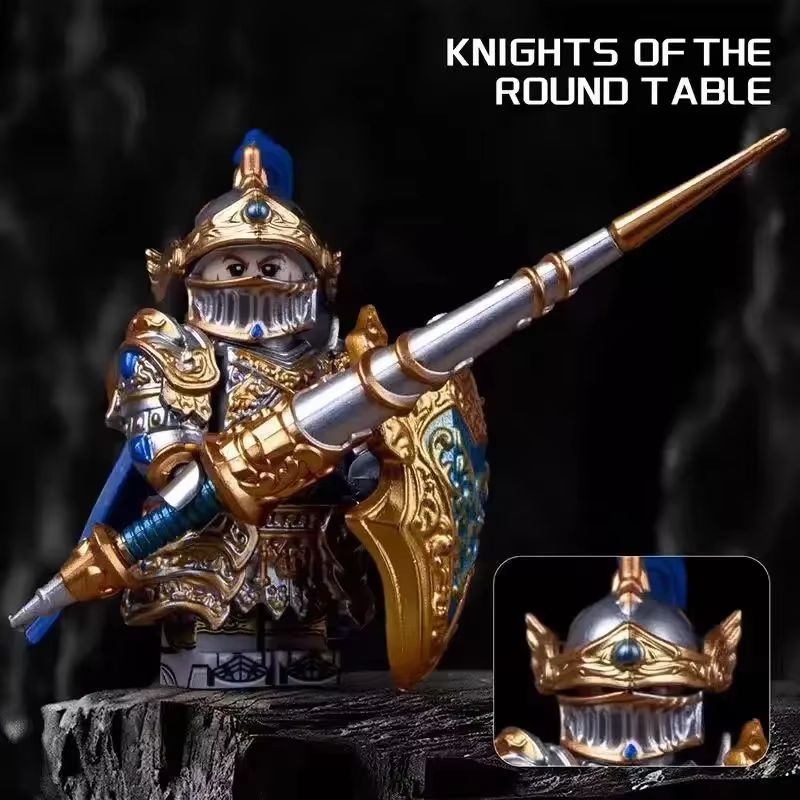 GP201 Lich King Medieval Knights Building Block Set  Round Table Anime Action Figure Collection 4
