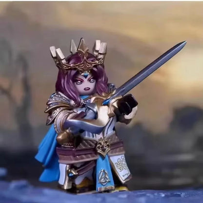 GP201 Lich King Medieval Knights Building Block Set  Round Table Anime Action Figure Collection 9