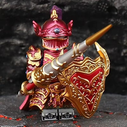 GP201 Lich King Medieval Knights Building Block Set  Round Table Anime Action Figure Collection 5